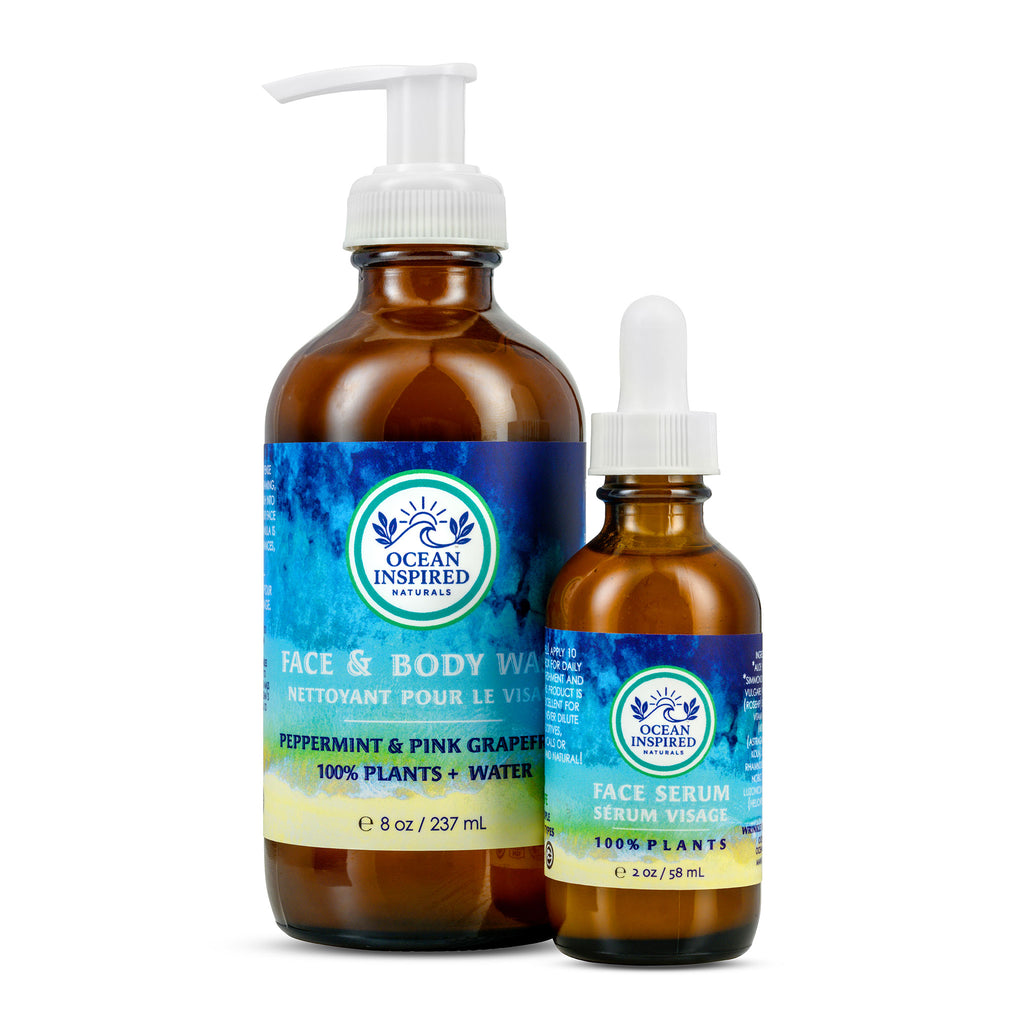 Ocean Inspired Face Wash and Face Serum Set