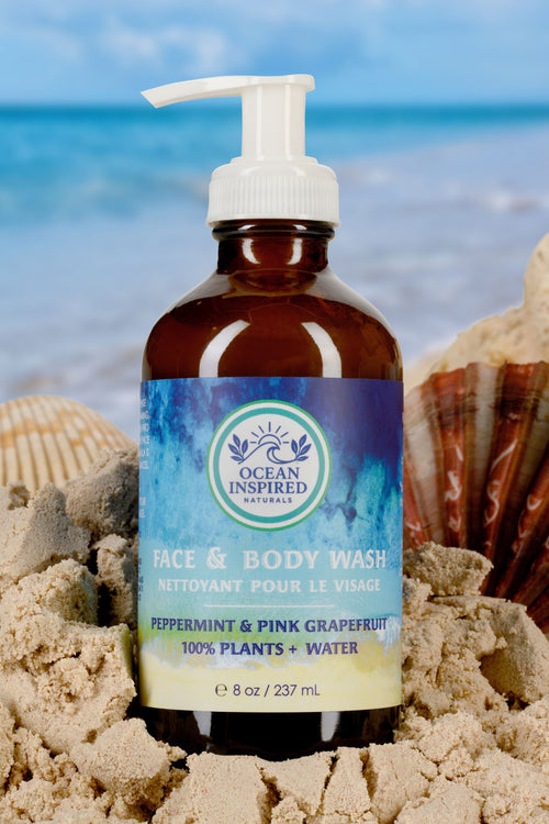 Ocean Inspired Face Wash, Vegan, 8 oz. (Low Foam)