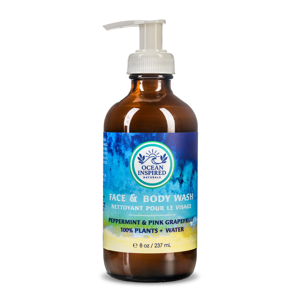 Ocean Inspired Face Wash, Vegan, 8 oz. (Low Foam)