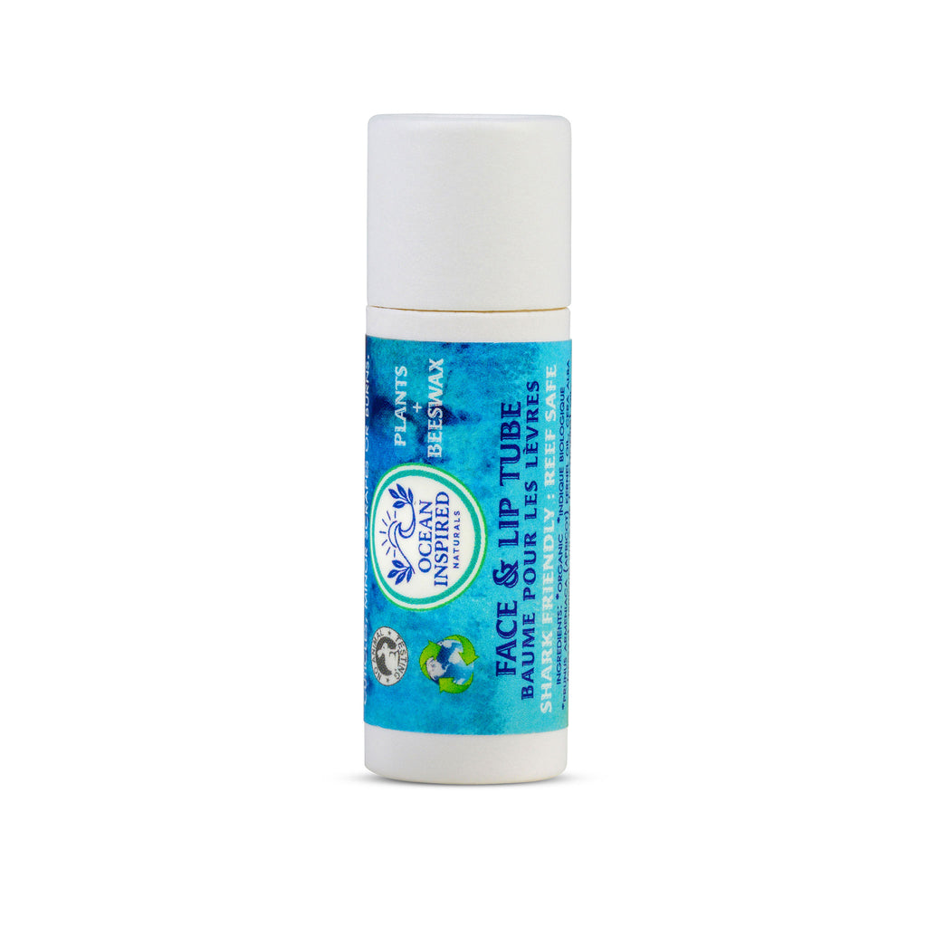 Ocean Inspired Face and Lip Balm, .30 oz, 100% Plants + Beeswax